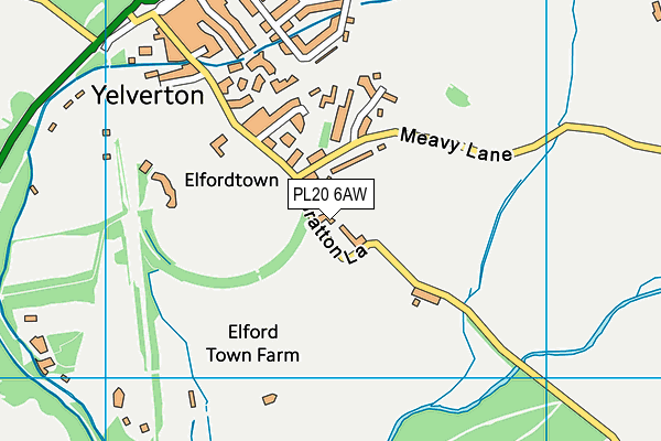 PL20 6AW map - OS VectorMap District (Ordnance Survey) PL20 6AW map - OS VectorMap District (Ordnance Survey)