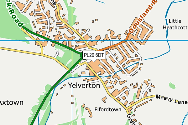 PL20 6DT map - OS VectorMap District (Ordnance Survey) PL20 6DT map - OS VectorMap District (Ordnance Survey)