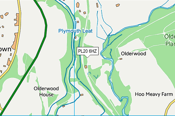 PL20 6HZ map - OS VectorMap District (Ordnance Survey) PL20 6HZ map - OS VectorMap District (Ordnance Survey)
