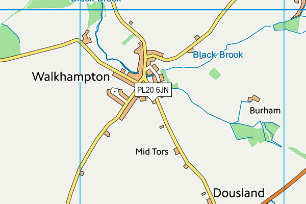 PL20 6JN map - OS VectorMap District (Ordnance Survey) PL20 6JN map - OS VectorMap District (Ordnance Survey)
