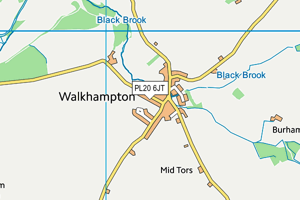 PL20 6JT map - OS VectorMap District (Ordnance Survey) PL20 6JT map - OS VectorMap District (Ordnance Survey)