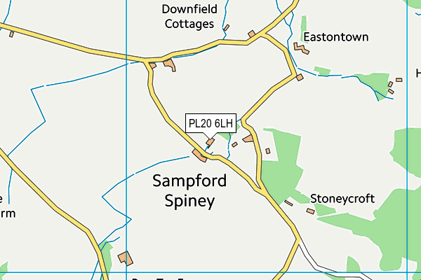 PL20 6LH map - OS VectorMap District (Ordnance Survey) PL20 6LH map - OS VectorMap District (Ordnance Survey)