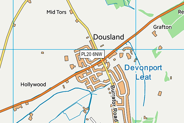 PL20 6NW map - OS VectorMap District (Ordnance Survey) PL20 6NW map - OS VectorMap District (Ordnance Survey)