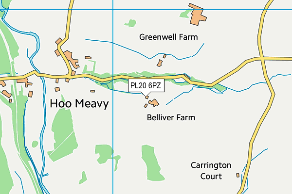 PL20 6PZ map - OS VectorMap District (Ordnance Survey) PL20 6PZ map - OS VectorMap District (Ordnance Survey)
