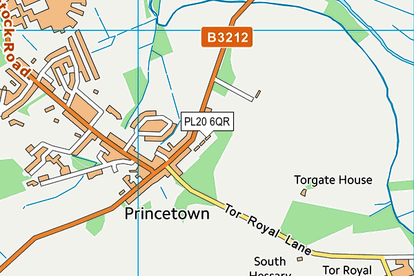 PL20 6QR map - OS VectorMap District (Ordnance Survey) PL20 6QR map - OS VectorMap District (Ordnance Survey)