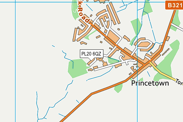 PL20 6QZ map - OS VectorMap District (Ordnance Survey) PL20 6QZ map - OS VectorMap District (Ordnance Survey)