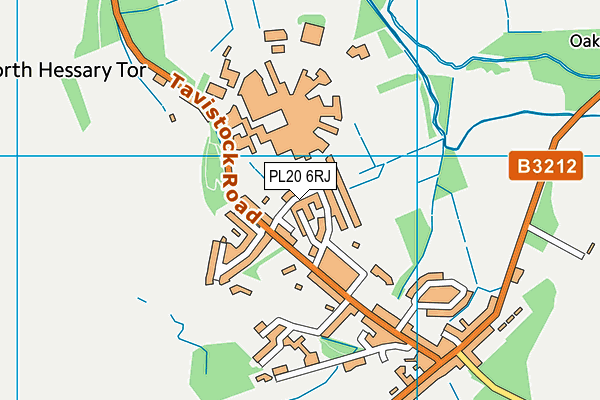 PL20 6RJ map - OS VectorMap District (Ordnance Survey) PL20 6RJ map - OS VectorMap District (Ordnance Survey)
