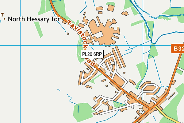 PL20 6RP map - OS VectorMap District (Ordnance Survey) PL20 6RP map - OS VectorMap District (Ordnance Survey)