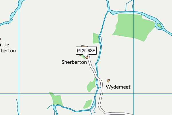 PL20 6SF map - OS VectorMap District (Ordnance Survey) PL20 6SF map - OS VectorMap District (Ordnance Survey)