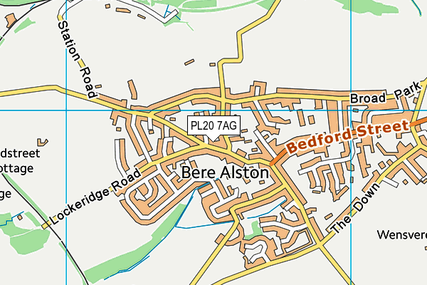 PL20 7AG map - OS VectorMap District (Ordnance Survey) PL20 7AG map - OS VectorMap District (Ordnance Survey)