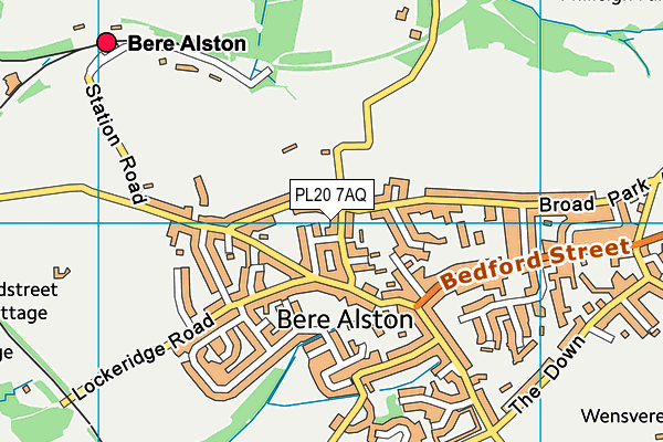 PL20 7AQ map - OS VectorMap District (Ordnance Survey) PL20 7AQ map - OS VectorMap District (Ordnance Survey)