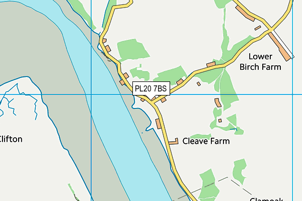PL20 7BS map - OS VectorMap District (Ordnance Survey) PL20 7BS map - OS VectorMap District (Ordnance Survey)