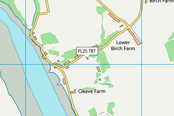 PL20 7BT map - OS VectorMap District (Ordnance Survey) PL20 7BT map - OS VectorMap District (Ordnance Survey)