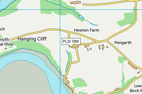 PL20 7BW map - OS VectorMap District (Ordnance Survey) PL20 7BW map - OS VectorMap District (Ordnance Survey)
