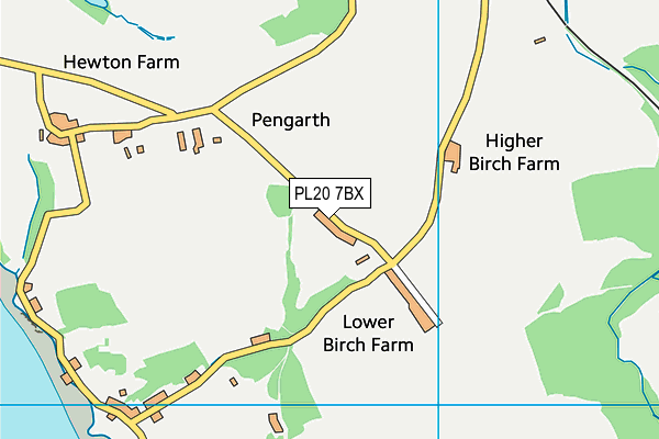 PL20 7BX map - OS VectorMap District (Ordnance Survey) PL20 7BX map - OS VectorMap District (Ordnance Survey)