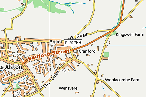 PL20 7HH map - OS VectorMap District (Ordnance Survey) PL20 7HH map - OS VectorMap District (Ordnance Survey)