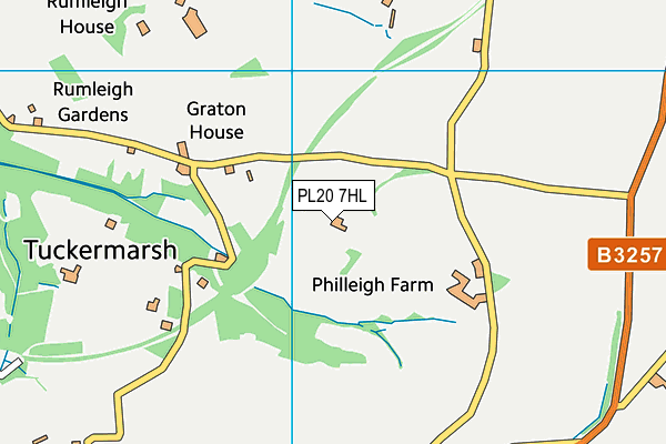 PL20 7HL map - OS VectorMap District (Ordnance Survey) PL20 7HL map - OS VectorMap District (Ordnance Survey)