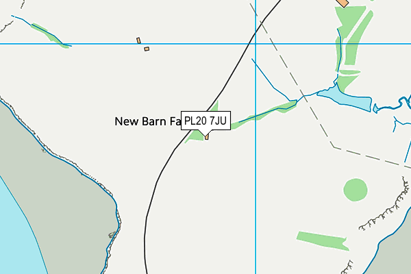 PL20 7JU map - OS VectorMap District (Ordnance Survey) PL20 7JU map - OS VectorMap District (Ordnance Survey)