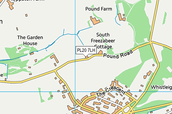 PL20 7LH map - OS VectorMap District (Ordnance Survey) PL20 7LH map - OS VectorMap District (Ordnance Survey)