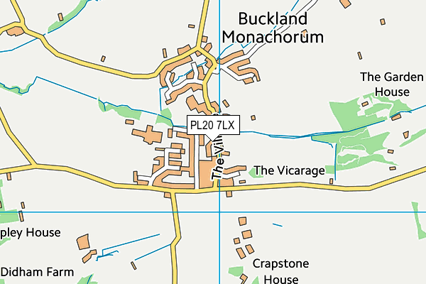 PL20 7LX map - OS VectorMap District (Ordnance Survey) PL20 7LX map - OS VectorMap District (Ordnance Survey)