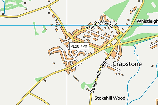 PL20 7PX map - OS VectorMap District (Ordnance Survey) PL20 7PX map - OS VectorMap District (Ordnance Survey)
