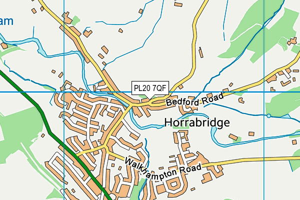 PL20 7QF map - OS VectorMap District (Ordnance Survey) PL20 7QF map - OS VectorMap District (Ordnance Survey)