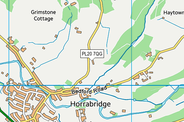 PL20 7QG map - OS VectorMap District (Ordnance Survey) PL20 7QG map - OS VectorMap District (Ordnance Survey)
