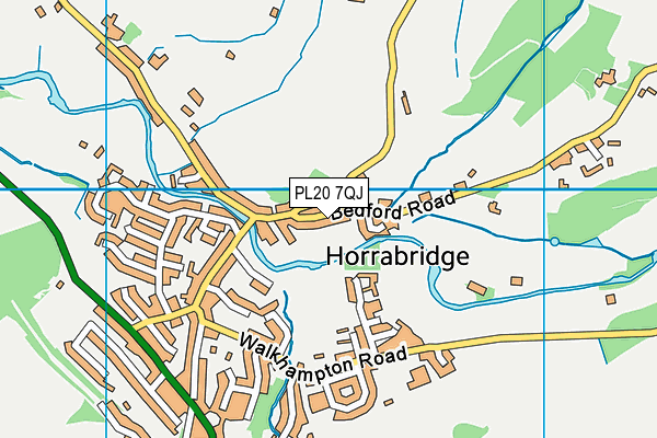 PL20 7QJ map - OS VectorMap District (Ordnance Survey) PL20 7QJ map - OS VectorMap District (Ordnance Survey)