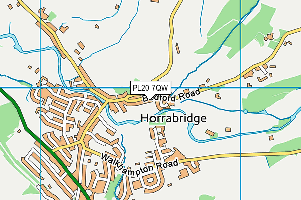 PL20 7QW map - OS VectorMap District (Ordnance Survey) PL20 7QW map - OS VectorMap District (Ordnance Survey)