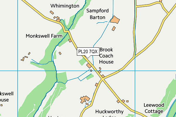 PL20 7QX map - OS VectorMap District (Ordnance Survey) PL20 7QX map - OS VectorMap District (Ordnance Survey)