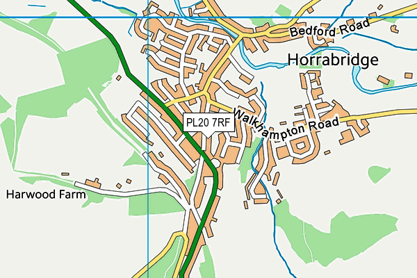 PL20 7RF map - OS VectorMap District (Ordnance Survey) PL20 7RF map - OS VectorMap District (Ordnance Survey)
