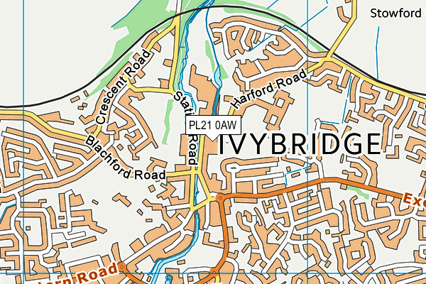 PL21 0AW map - OS VectorMap District (Ordnance Survey) PL21 0AW map - OS VectorMap District (Ordnance Survey)
