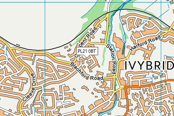PL21 0BT map - OS VectorMap District (Ordnance Survey) PL21 0BT map - OS VectorMap District (Ordnance Survey)