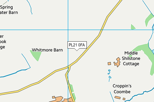 PL21 0FA map - OS VectorMap District (Ordnance Survey) PL21 0FA map - OS VectorMap District (Ordnance Survey)