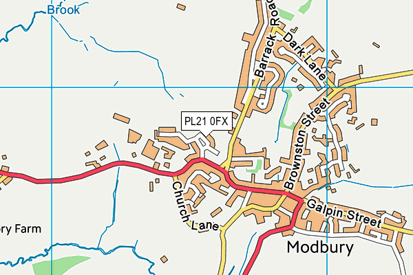PL21 0FX map - OS VectorMap District (Ordnance Survey) PL21 0FX map - OS VectorMap District (Ordnance Survey)