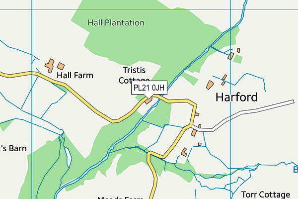 PL21 0JH map - OS VectorMap District (Ordnance Survey) PL21 0JH map - OS VectorMap District (Ordnance Survey)