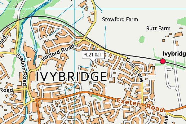 PL21 0JT map - OS VectorMap District (Ordnance Survey) PL21 0JT map - OS VectorMap District (Ordnance Survey)