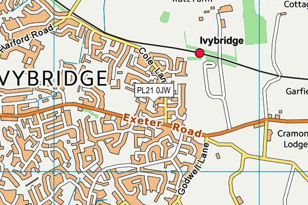 PL21 0JW map - OS VectorMap District (Ordnance Survey) PL21 0JW map - OS VectorMap District (Ordnance Survey)