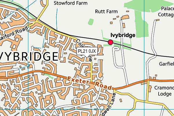 PL21 0JX map - OS VectorMap District (Ordnance Survey) PL21 0JX map - OS VectorMap District (Ordnance Survey)