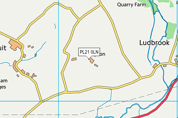 PL21 0LN map - OS VectorMap District (Ordnance Survey) PL21 0LN map - OS VectorMap District (Ordnance Survey)