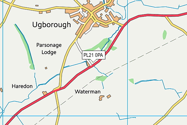 PL21 0PA map - OS VectorMap District (Ordnance Survey) PL21 0PA map - OS VectorMap District (Ordnance Survey)