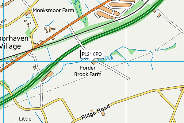 PL21 0PQ map - OS VectorMap District (Ordnance Survey) PL21 0PQ map - OS VectorMap District (Ordnance Survey)