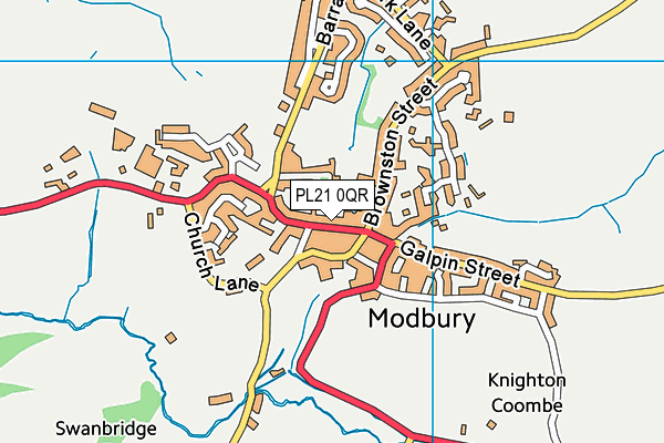 PL21 0QR map - OS VectorMap District (Ordnance Survey) PL21 0QR map - OS VectorMap District (Ordnance Survey)
