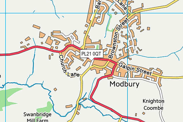 PL21 0QT map - OS VectorMap District (Ordnance Survey) PL21 0QT map - OS VectorMap District (Ordnance Survey)