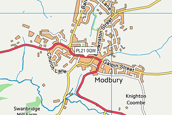 PL21 0QW map - OS VectorMap District (Ordnance Survey) PL21 0QW map - OS VectorMap District (Ordnance Survey)