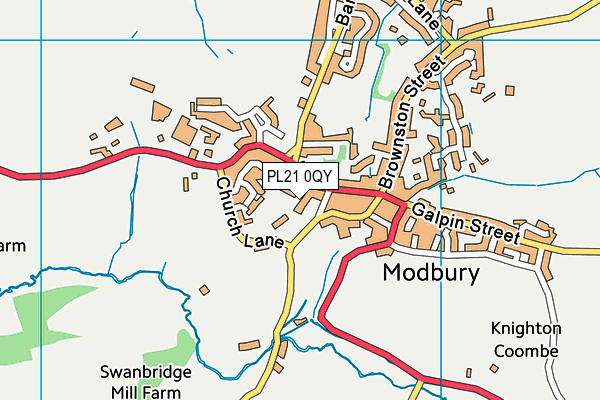 PL21 0QY map - OS VectorMap District (Ordnance Survey) PL21 0QY map - OS VectorMap District (Ordnance Survey)