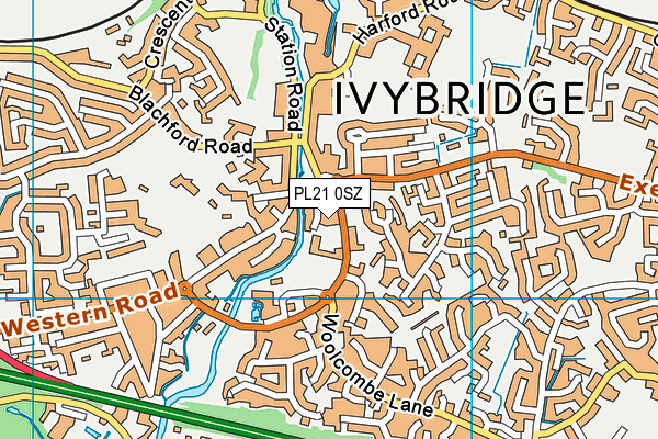PL21 0SZ map - OS VectorMap District (Ordnance Survey) PL21 0SZ map - OS VectorMap District (Ordnance Survey)