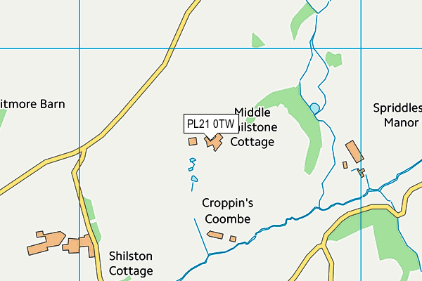PL21 0TW map - OS VectorMap District (Ordnance Survey) PL21 0TW map - OS VectorMap District (Ordnance Survey)