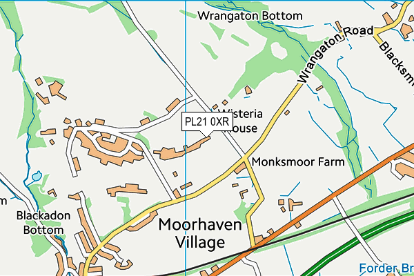 PL21 0XR map - OS VectorMap District (Ordnance Survey) PL21 0XR map - OS VectorMap District (Ordnance Survey)