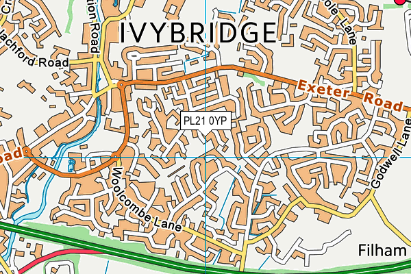 PL21 0YP map - OS VectorMap District (Ordnance Survey)